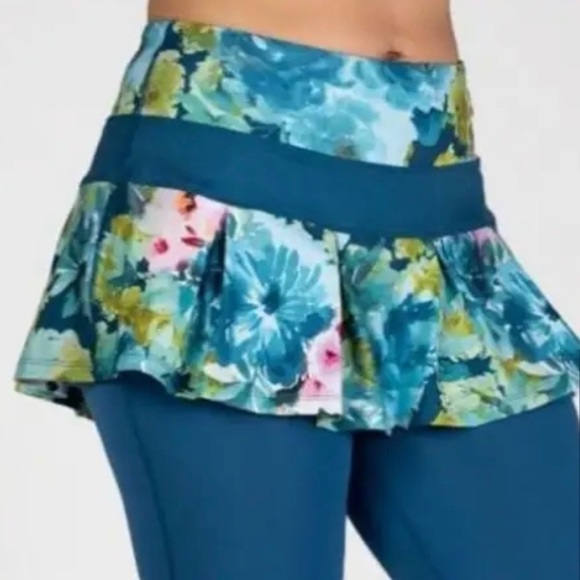NWT Skirt Sports Vacay Print Deep Blue Lioness Skirt Skort - Picture 1 of 15